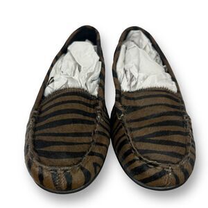 Aerosoles Women’s Leather Shoes Cow Hair Flats Animal Print US 9 EUC! Stripes